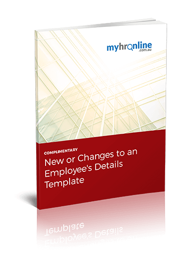 New or Changes to an Employees Details Template