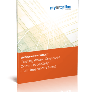 Award | Existing Employee | Commission Only | HR Templates | myhronline